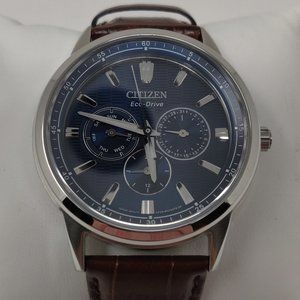Citizen Eco-Drive Men's Corso Leather Watch